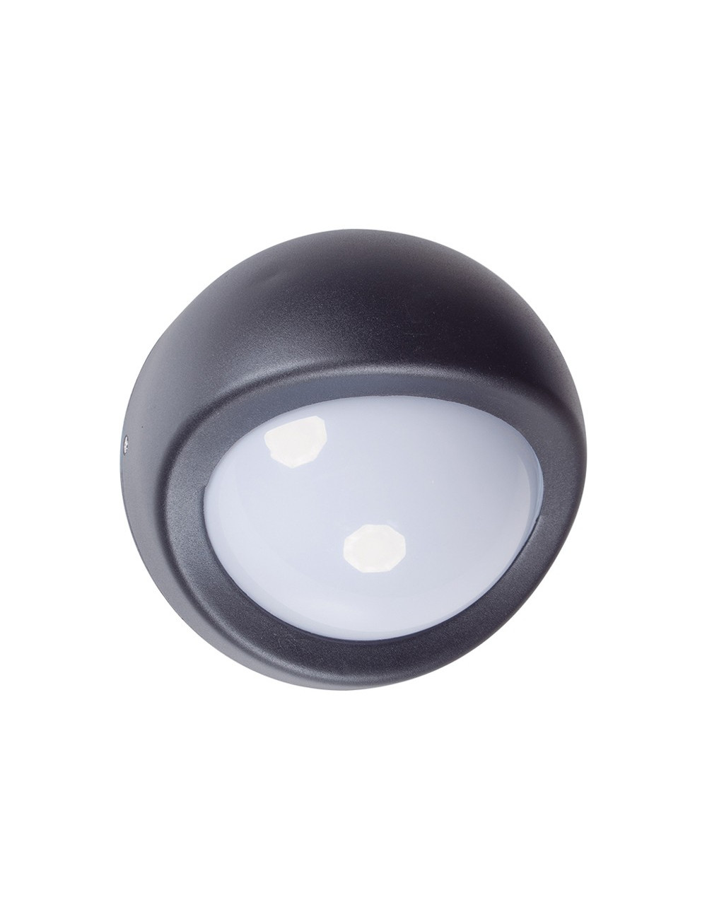 Aplique EUFRATES IP44 1xE27 L.12xD.19cm Alumínio + Policarbonato (PC) Preto