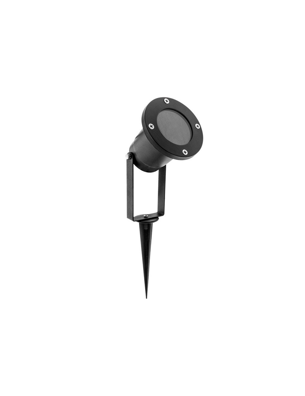 Foco com espigão Jasmim IP65 1xGU10 Alt.35xD.10cm Preto