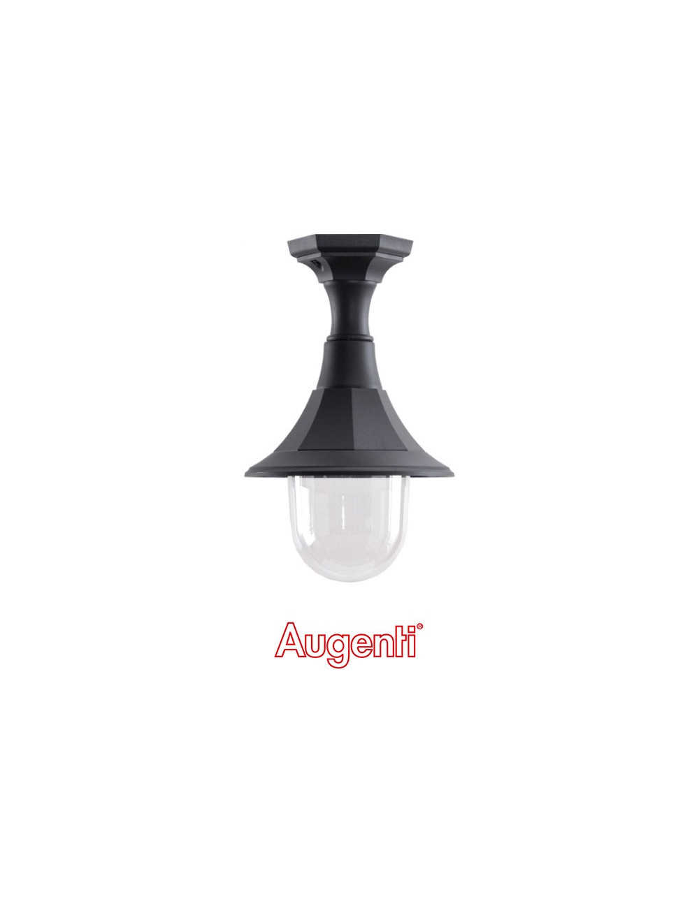 Plafond MERCUR IP44 1xE27 Alt.41xD.25cm Preto