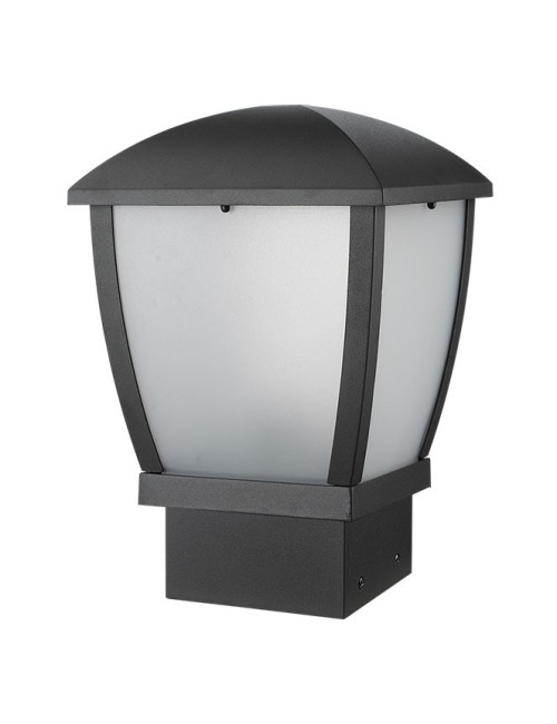 Pilar DRAVE IP44 1xE27 C.17xL.17xAlt.27cm Preto